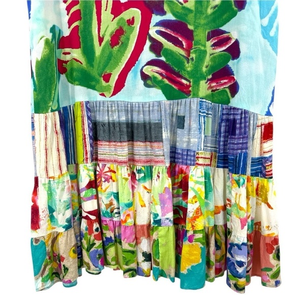 Jams World Flower Field Ruffle Hem Babydoll Hatti Dress - Multicolor -  Size XS - Picture 6 of 8